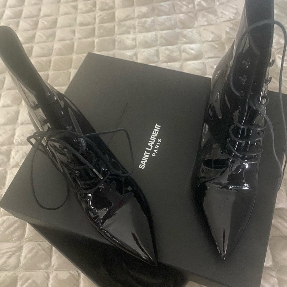 YSL boot heels